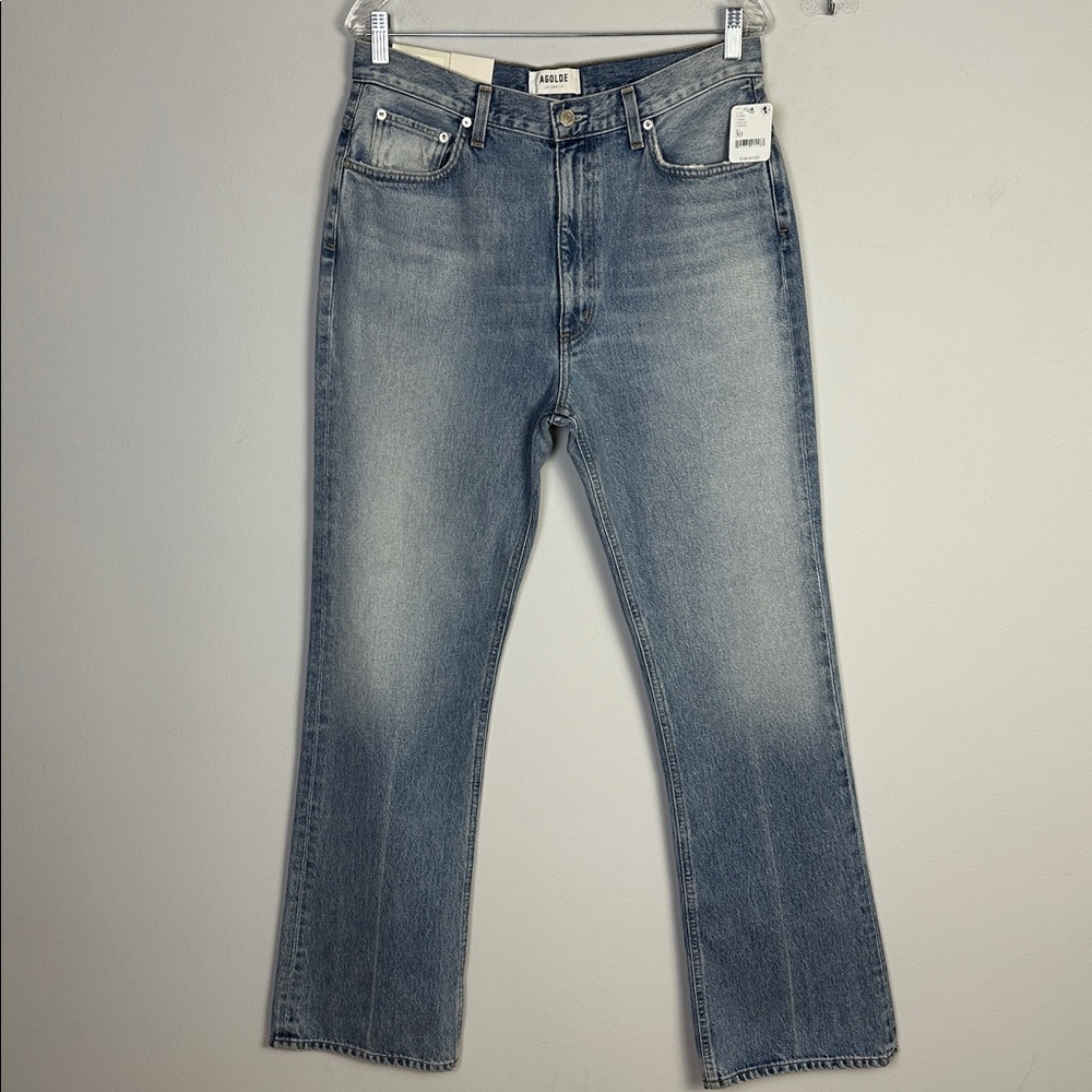 NEW Agolde Vintage Flare High Rise Jeans in Clamor 30 Organic Cotton Made in USA - Picture 2 of 16